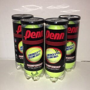 PENN CHAMPIONSHIP EXTRA DUTY FELT TENNIS BALLS  4TUES X 3 balls